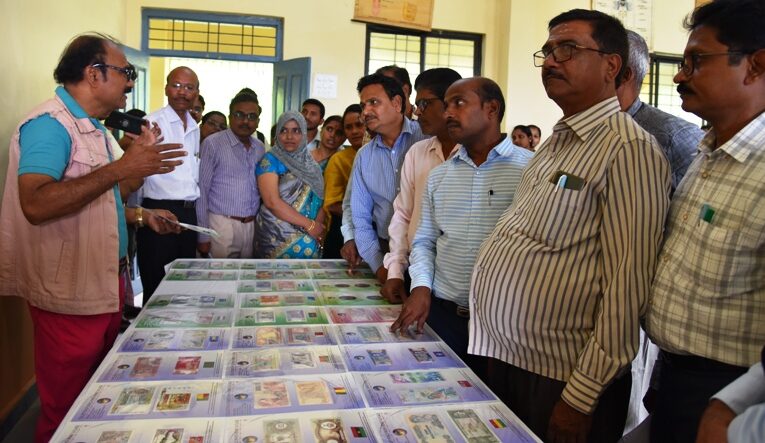 A one-day world coins and currency exhibition organized